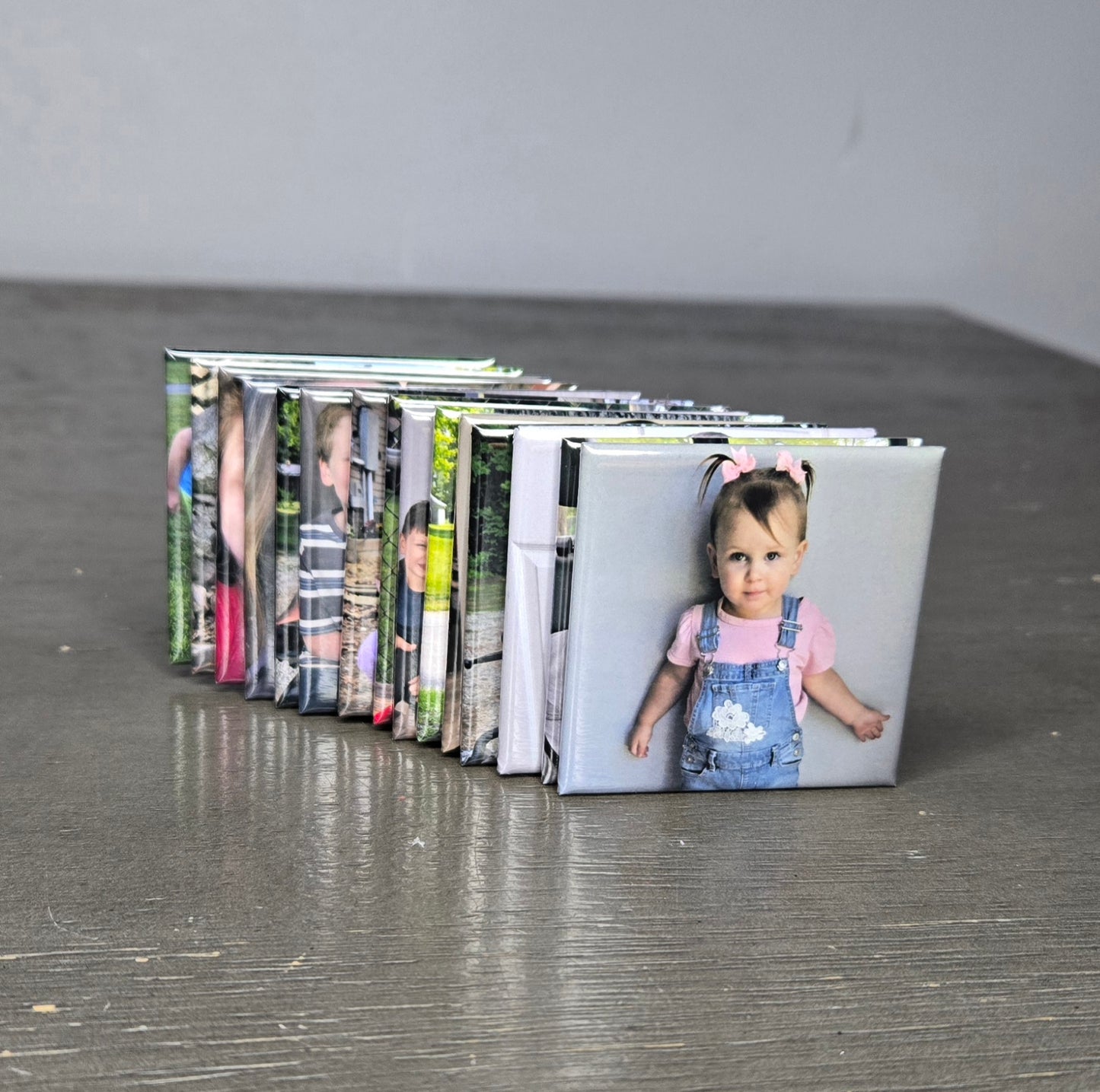 Square Custom photo magnets 2x2"