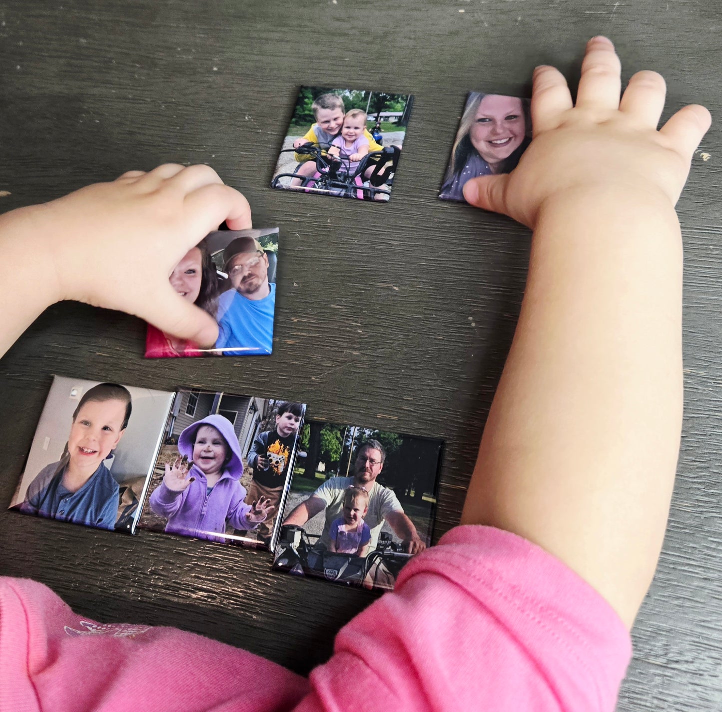 Square Custom photo magnets 2x2"