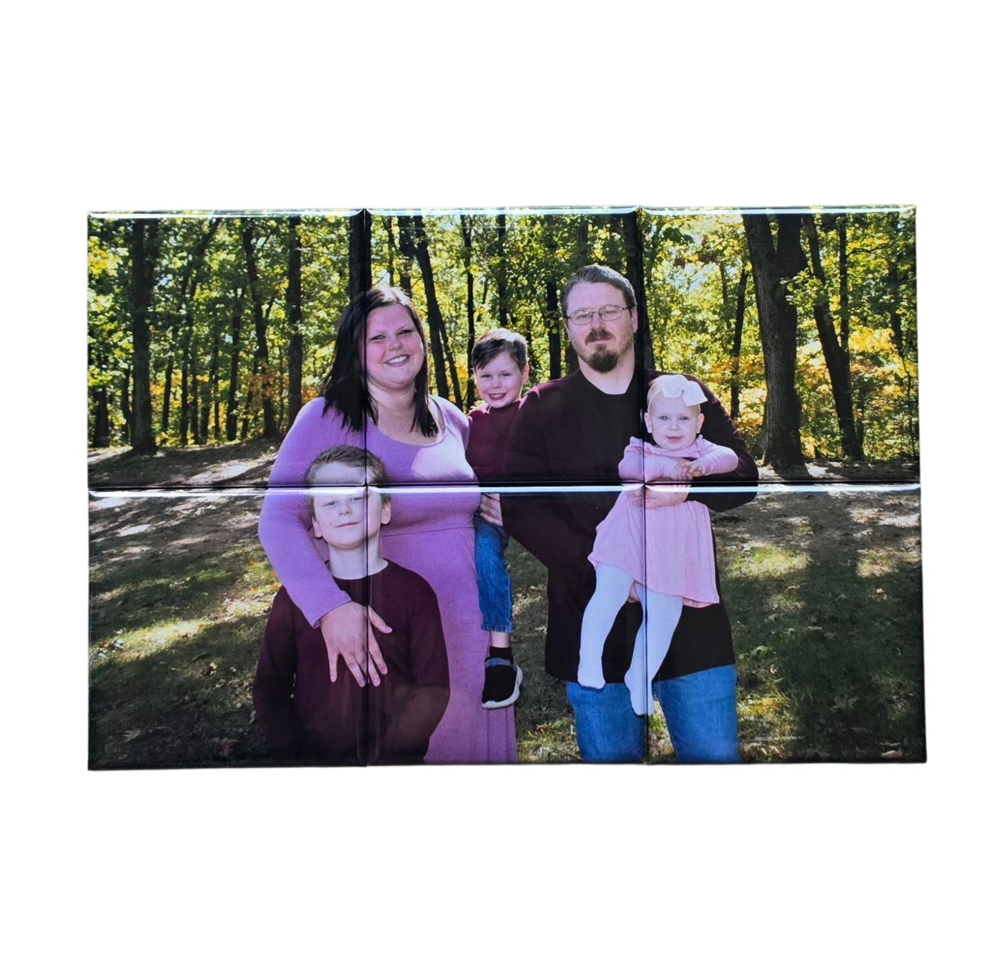 Square Custom Photo Magnet Puzzle