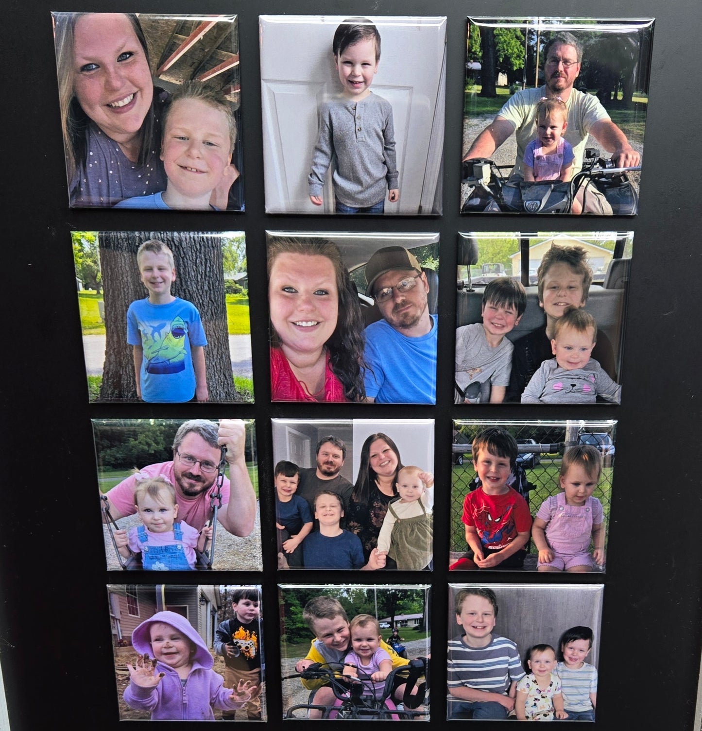 Square Custom photo magnets 2x2"