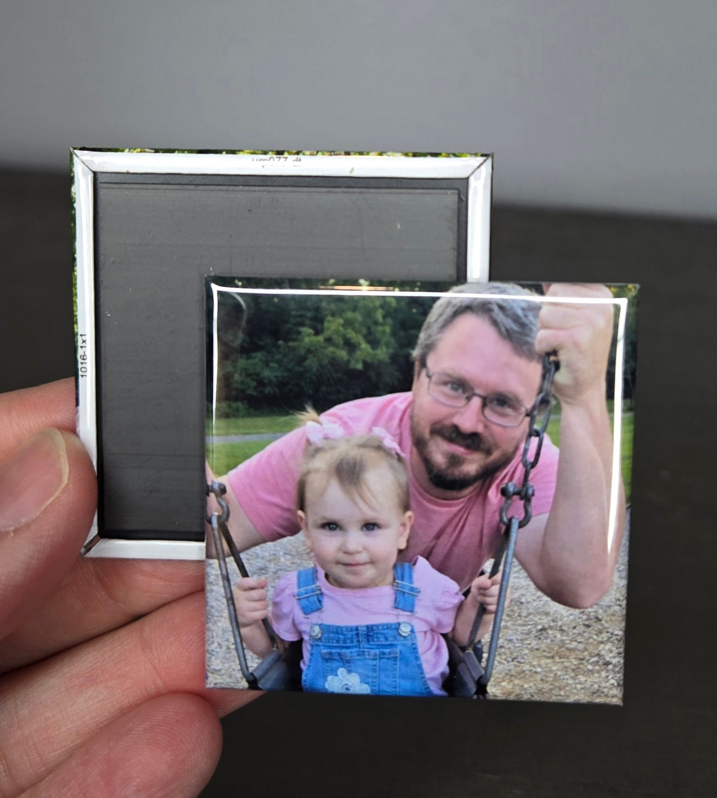 Square Custom photo magnets 2x2"