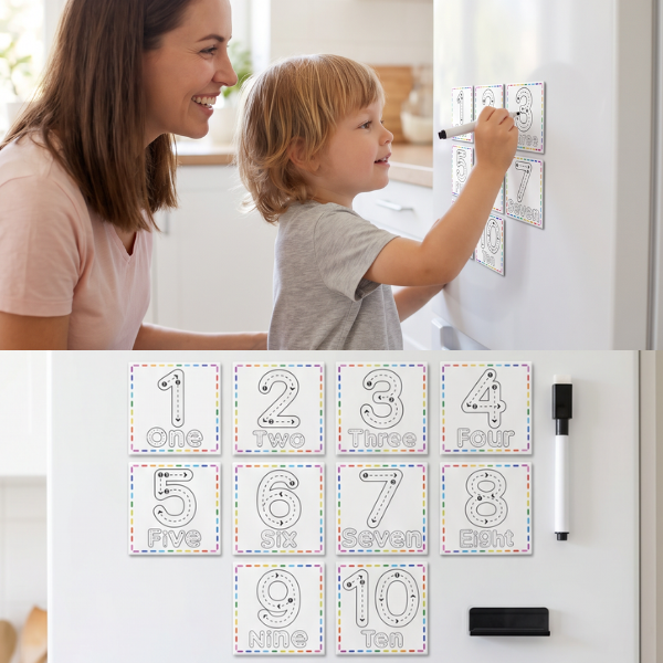 Dry Erase Numbers 1-10