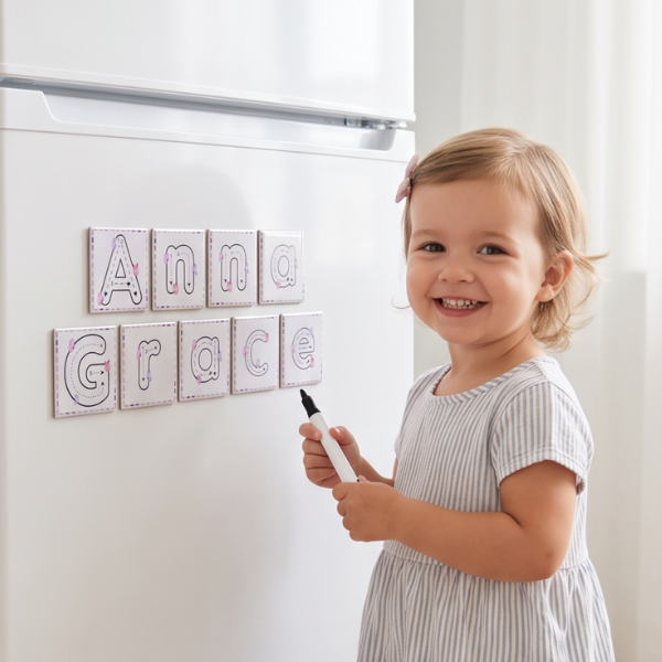 Dry Erase Custom Name Magnets- Butterflies
