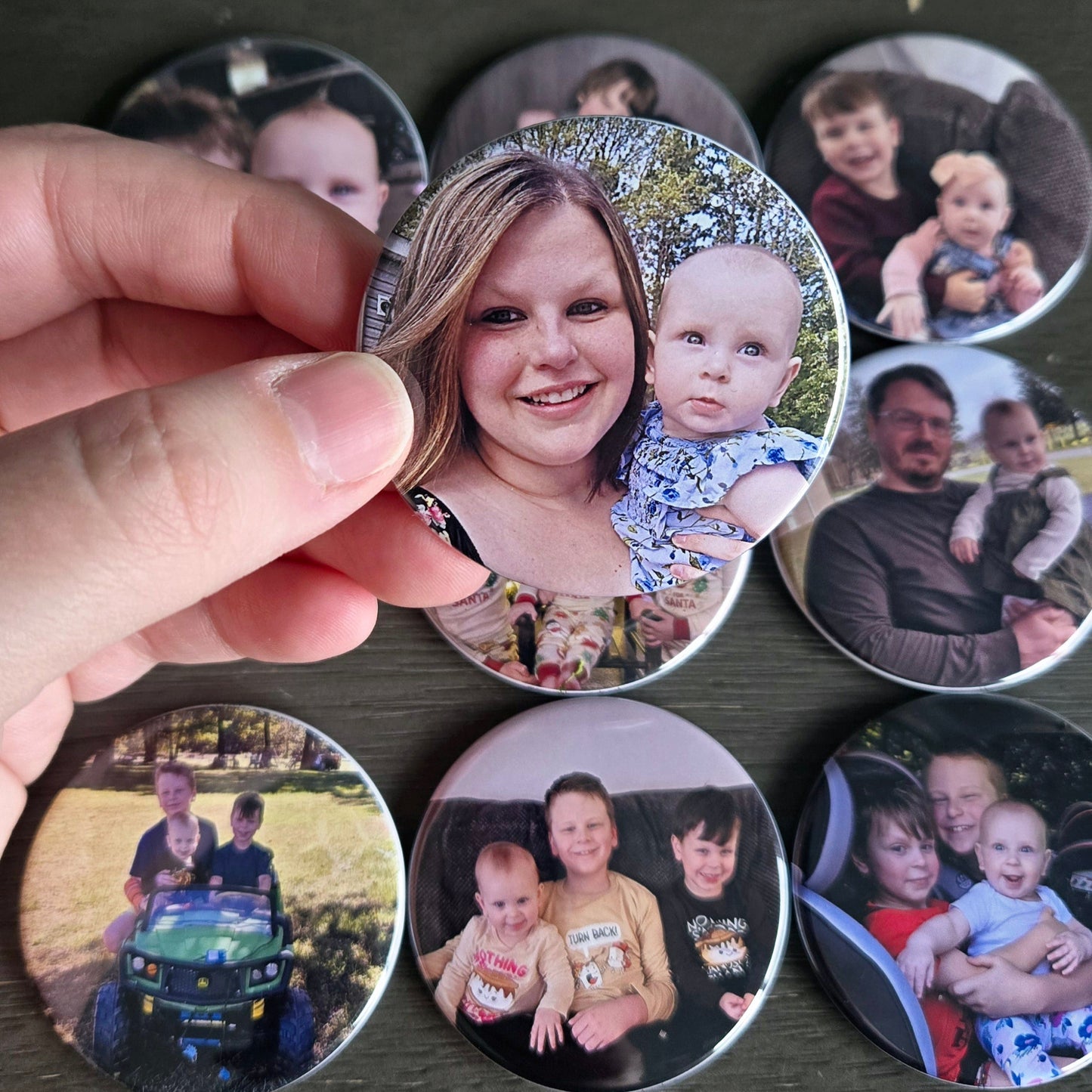 Round Custom Photo Magnets 2.25"