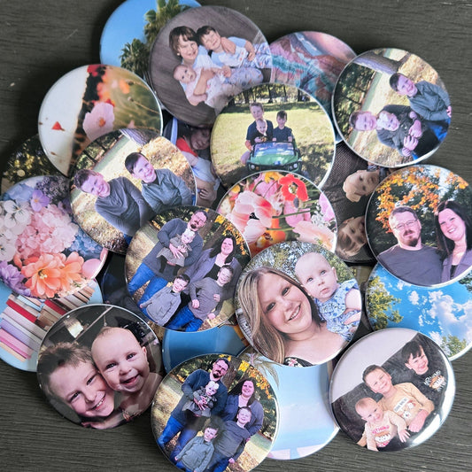 Round Custom Photo Magnets 2.25"