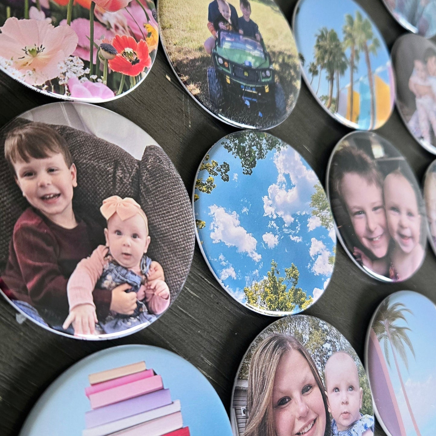 Round Custom Photo Magnets 2.25"