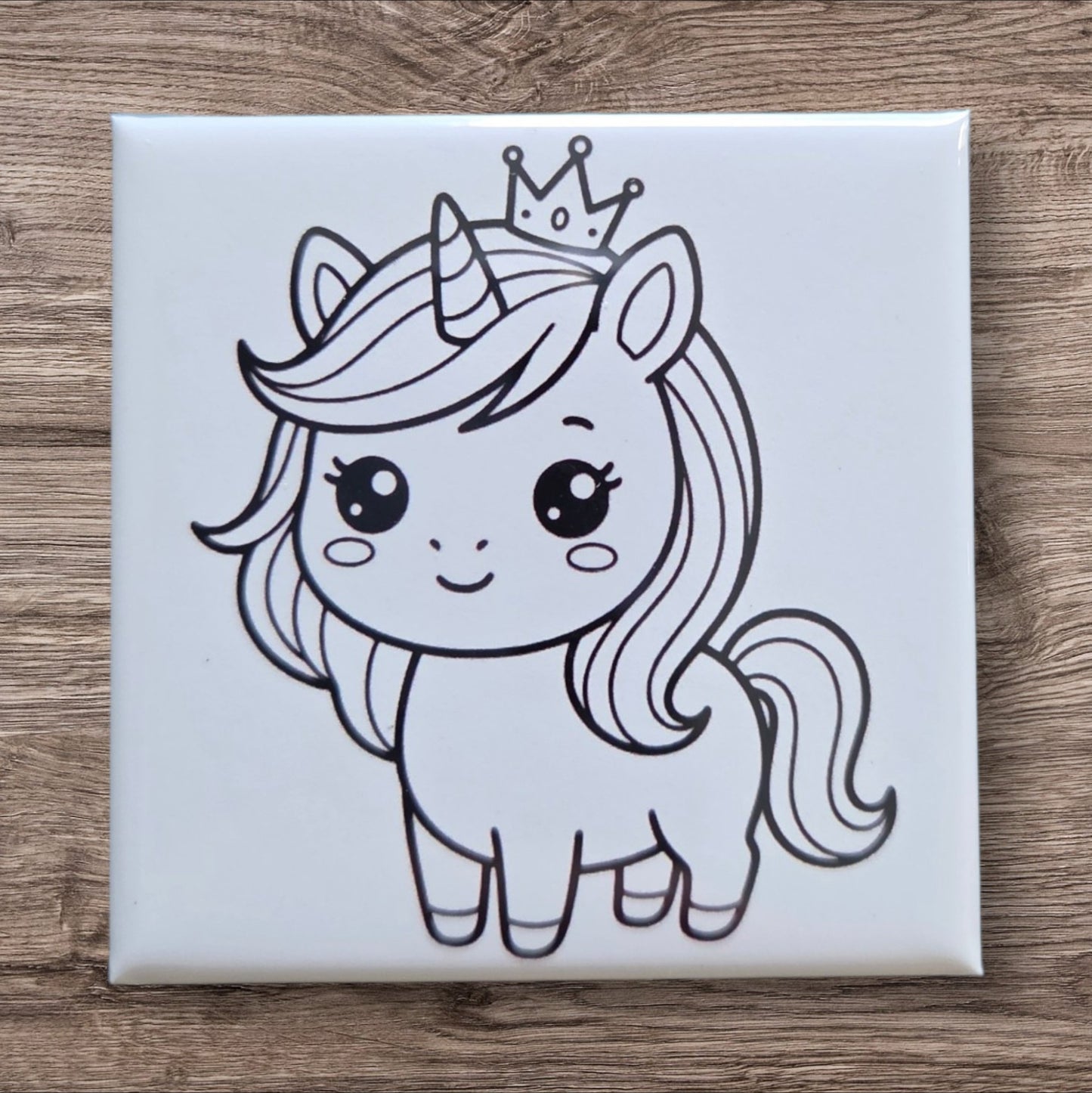 Dry Erase Coloring Magnets- Unicorn
