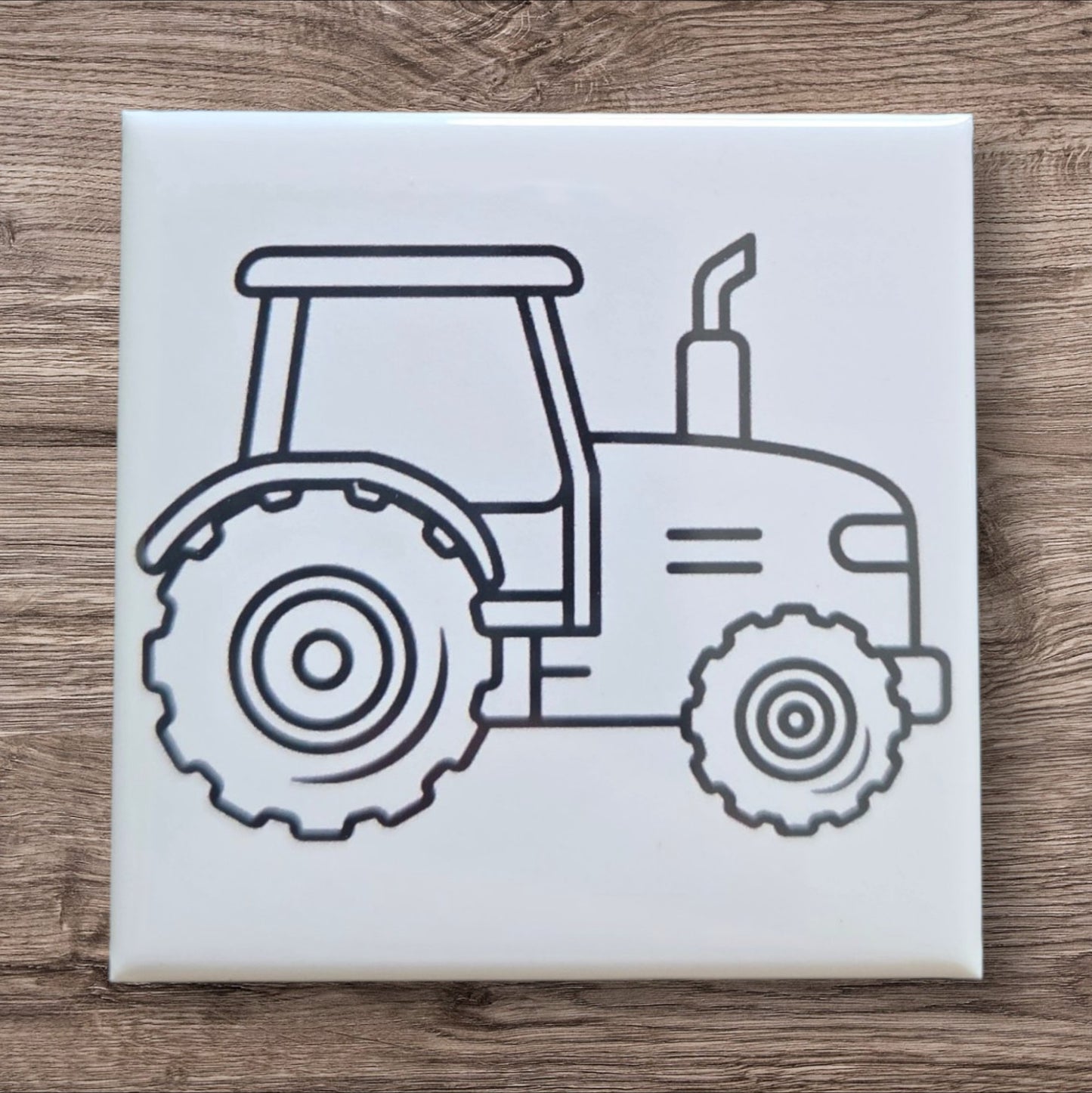 Dry Erase Coloring Magnets- Farmer