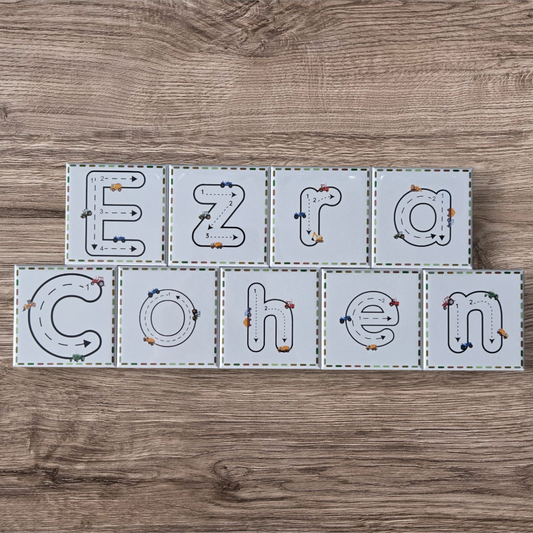 Dry Erase Custom Name Magnets- Tractors