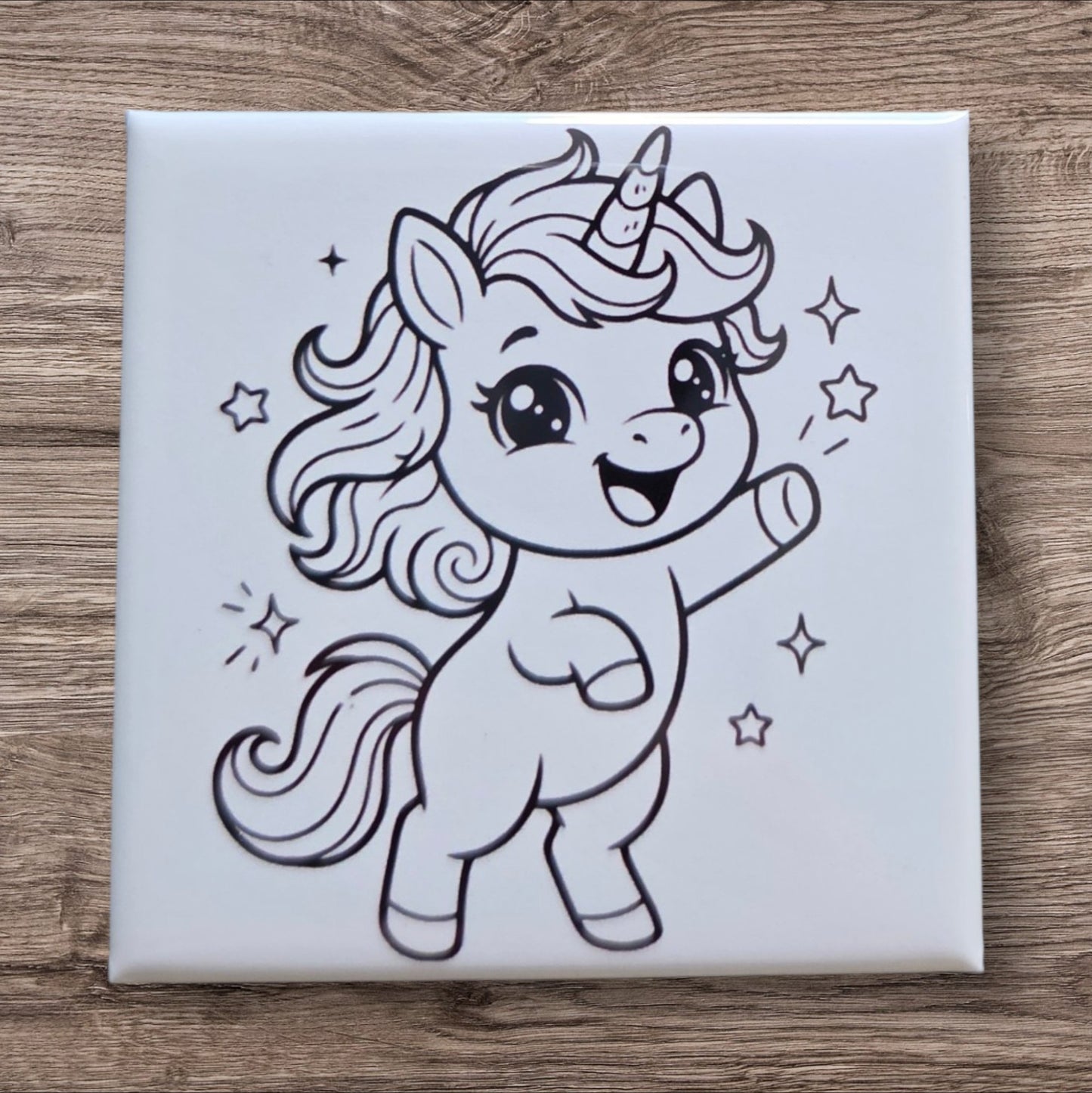 Dry Erase Coloring Magnets- Unicorn