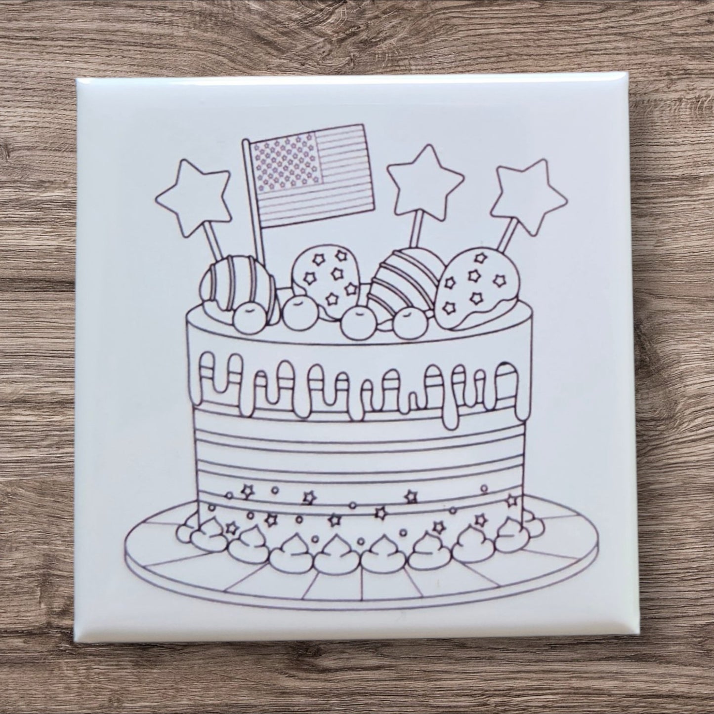 Dry Erase Coloring Magnets- 4th of July