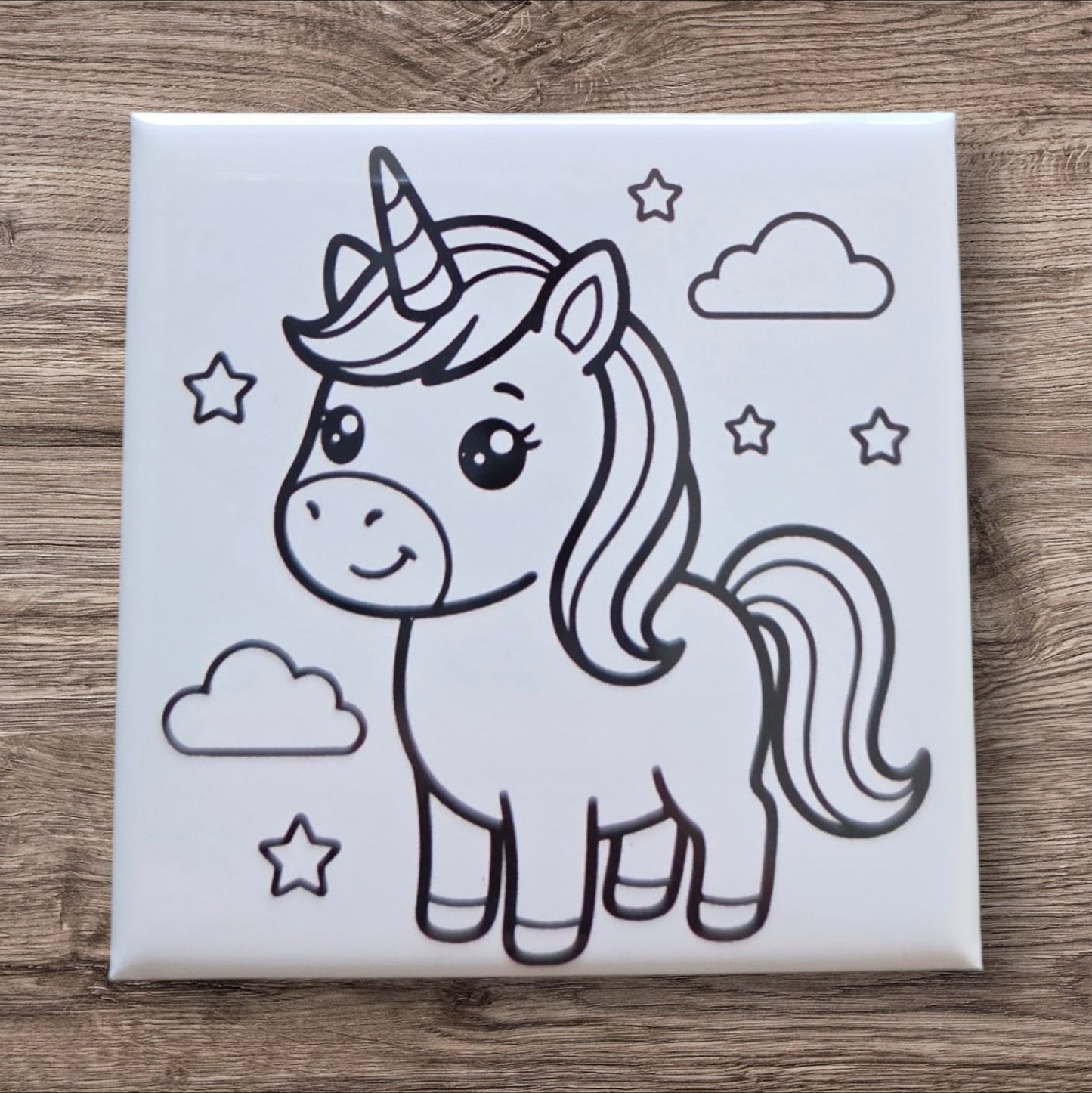 Dry Erase Coloring Magnets- Unicorn