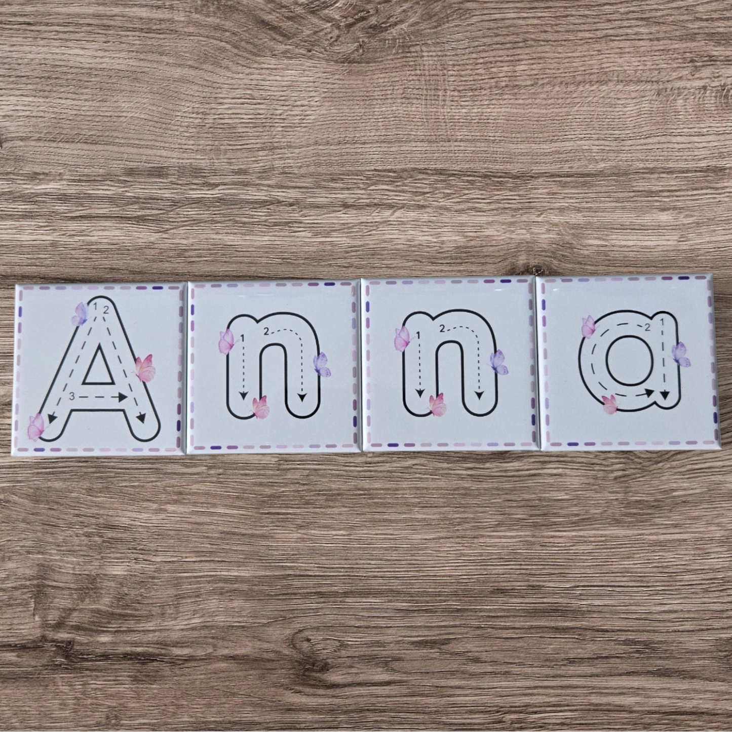 Dry Erase Custom Name Magnets- Butterflies