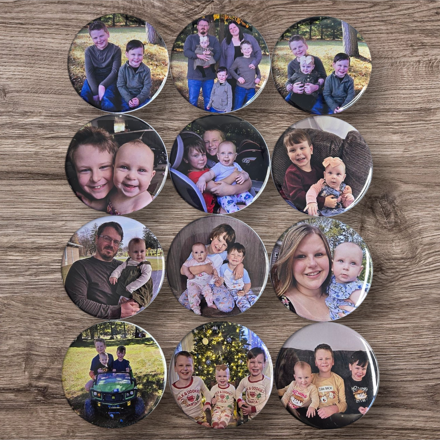 Round Custom Photo Magnets 2.25"